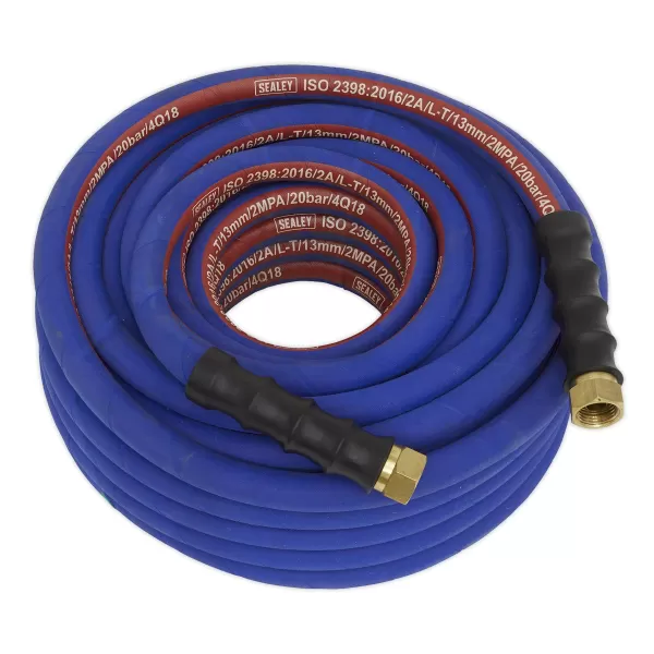 Image of Sealey AH20R/12 Air Hose 20mtr x Ø13mm 1/2BSP Unions Extra Heavy-Duty