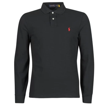 Image of Polo Ralph Lauren POLO AJUSTE DROIT EN COTON BASIC MESH LOGO PONY PLAYER mens Polo shirt in Black - Sizes EU XXL,EU S,EU XS