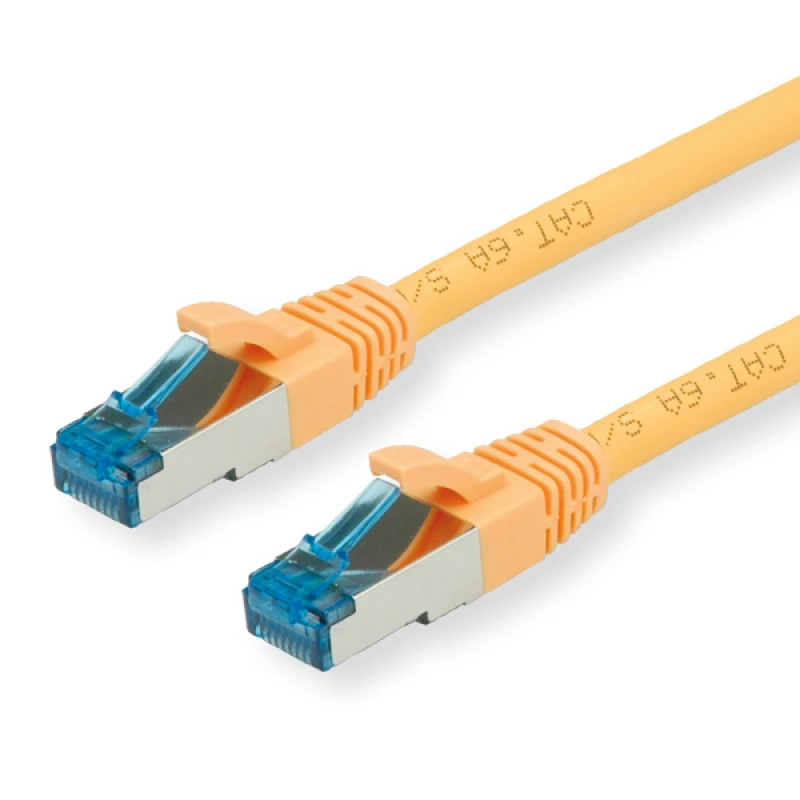 Image of VALUE 0.5m S/FTP Cat.6a networking cable Yellow Cat6a S/FTP (S-STP)
