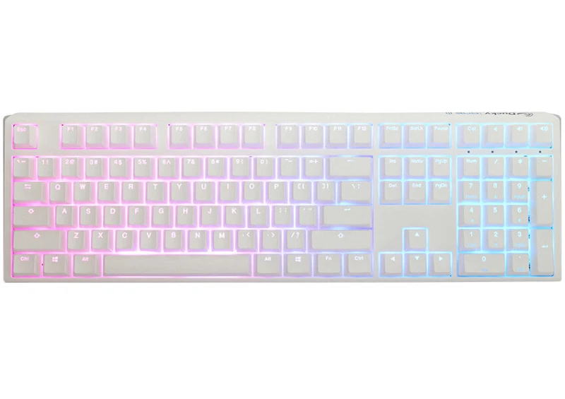 Image of Ducky One3 Pure White Full Size S/Silver Cherry MX Switch
