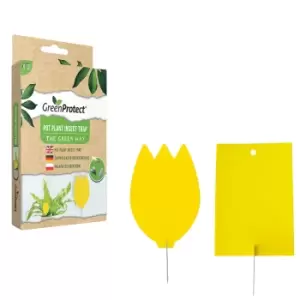 Image of Green Protect Pot Plant Insect Trap - Pack of 10