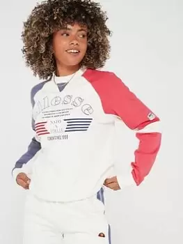 Image of Ellesse Norisse Sweatshirt, Off White, Size 6, Women