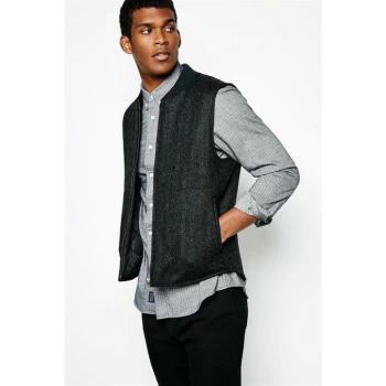 Image of Jack Wills Laxton Sheeps Back Gilet - Charcoal