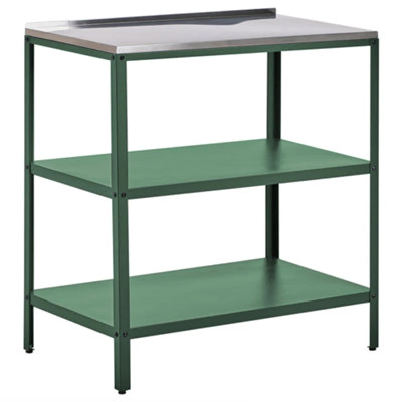 Image of Beliani Outdoor Kitchen Island Vilama Green
