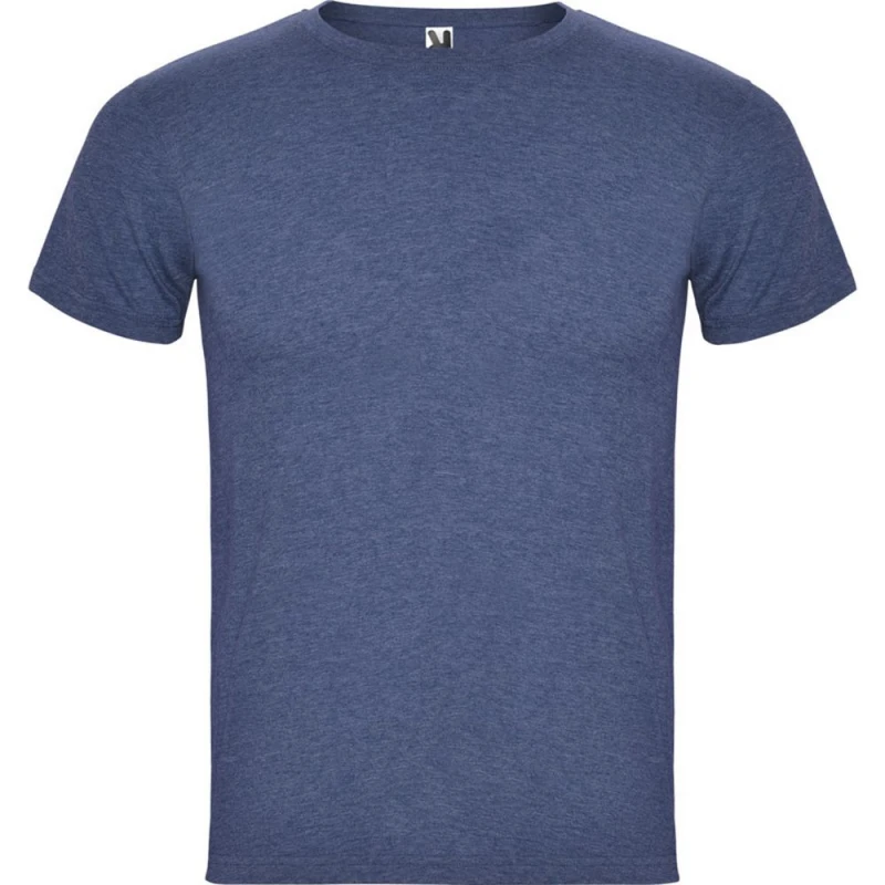 Image of ROLY ROLY Men Fox Heather Short-Sleeved T-Shirt in Blue Size: Small Blue S Male 5063574544177