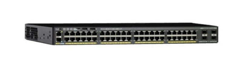 Image of Cisco Cisco Catalyst WS-C2960X-48FPS-L Managed L2/L3 Gigabit Ethernet (10/100/1000) Power over Ethernet (PoE) Black WS-C2960X48FPSL-RF