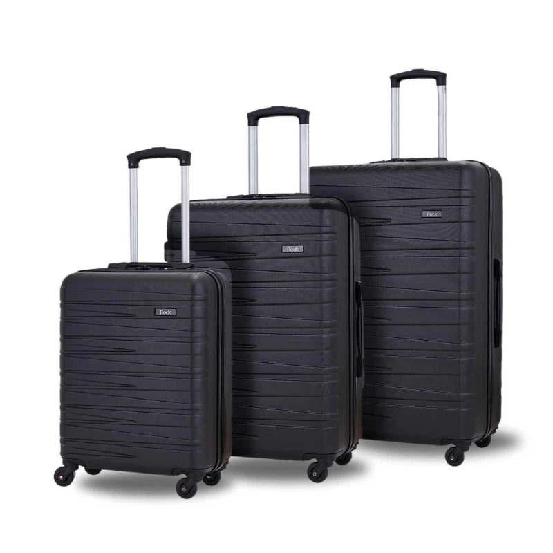 Image of Rock Rock Seattle Medium Suitcase Black - Rock - Size: Medium Black Medium SH48301