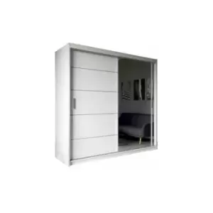 Image of Modern Oyama Double Door Sliding Wardrobe 120cm - White
