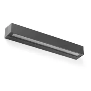 Image of Faro DORO-28 - Integrated LED Up Down Lighter Outdoor Wall Light Grey, 3000K, IP65