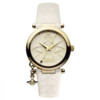 Image of Vivienne Westwood Womens Orb II Watch - Gold/White