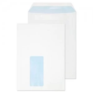 Image of C5 Envelopes 229x162mm Pckt S/S White Wdw 72up 90gsm Box 500