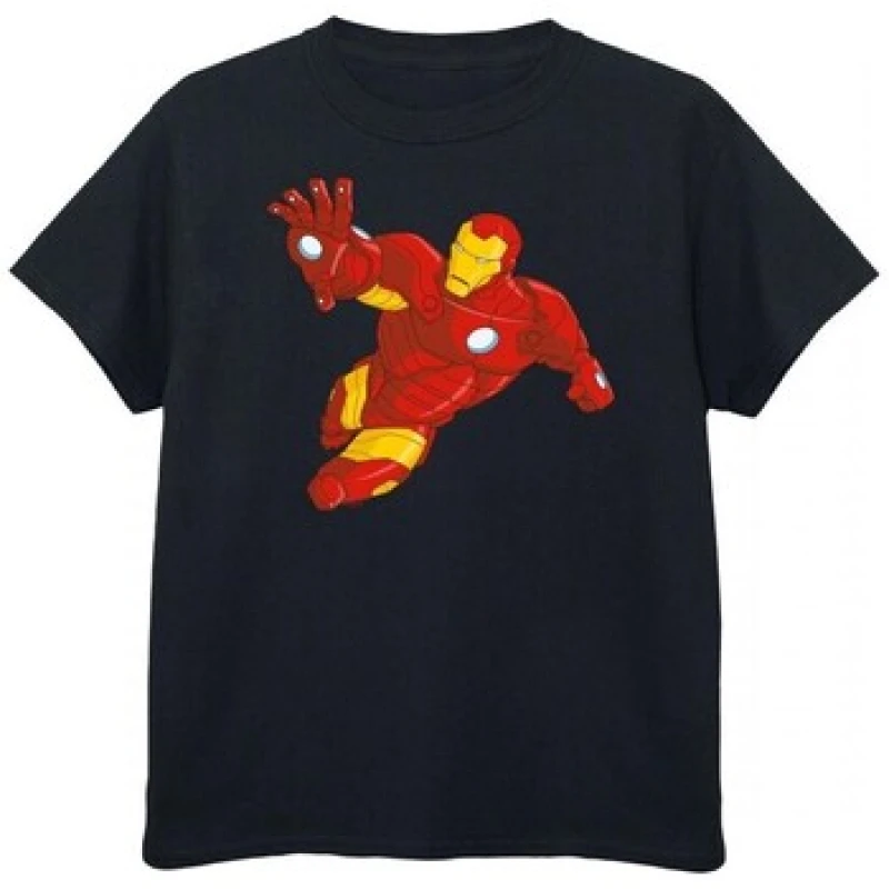 Image of Iron Man Character T-Shirt Black male
