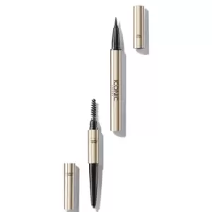 Image of Iconic London Triple Precision Brow Definer 0.33g (Various Colours) - Cool Brown