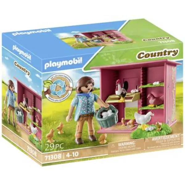 Image of Playmobil Country Chicken with chicks 71308