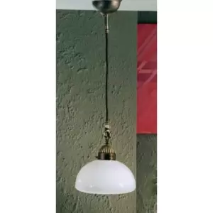 Image of NONNA classic pendant light antique brass 1 bulb, height 22 Cm