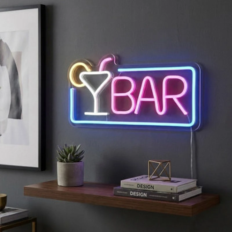 Image of Garden Greatness Home Bar Sign Neon Wall Light Decor
