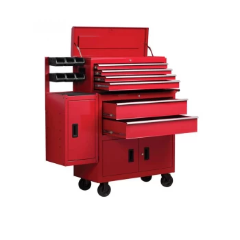 Image of Hilka Extra Wide 36" 6 Drawer Combo With Side Locker And Bin Rack