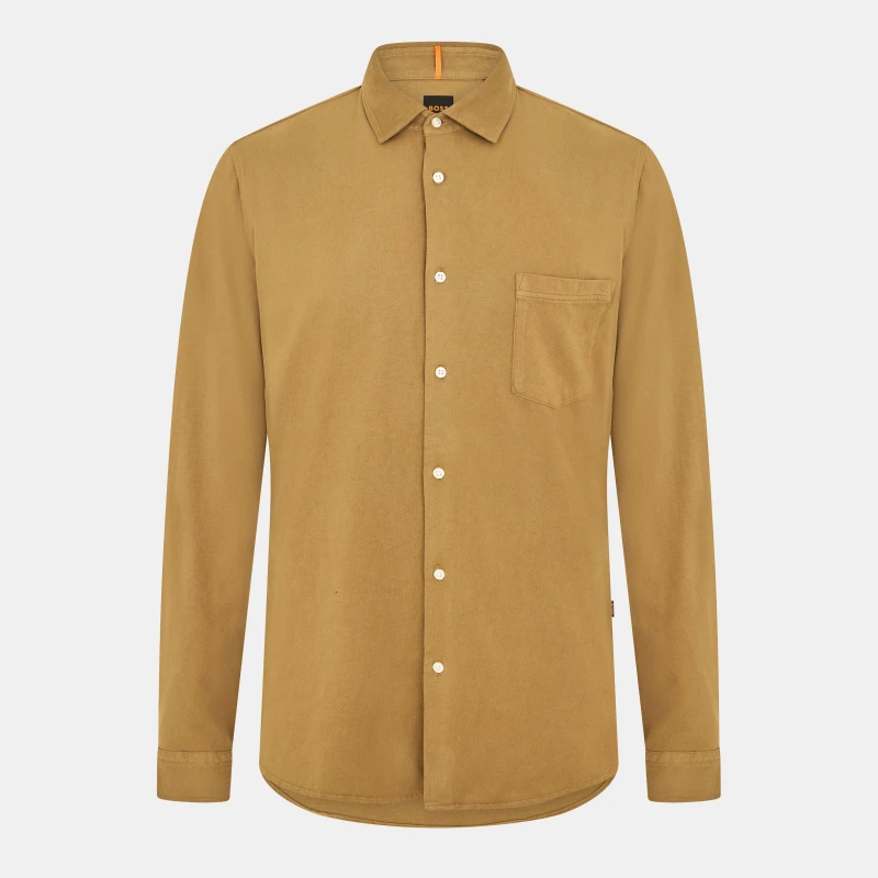 Image of Boss Mens Mysoft Slim Fit T-Shirt Open Beige male S