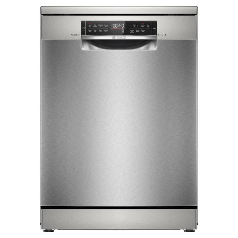 Image of Bosch Series 6 SMS6TCI02G Full Size Dishwasher - Brushed Steel