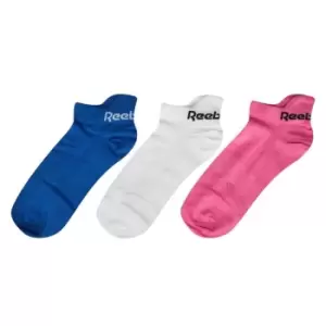 Image of Reebok Techstyle 3 Pack Ankle Socks - Pink