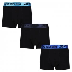 Image of Reebok Clemons 3 Pack Trunks Mens - Black/Blue