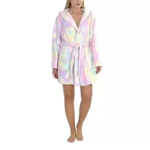Image of Brave Soul Ladies/Womens Sleep Hooded Dressing Gown (XS) (Pink)