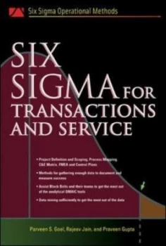 Image of Six Sigma for Transactions and Service by Parveen S Goel Hardback