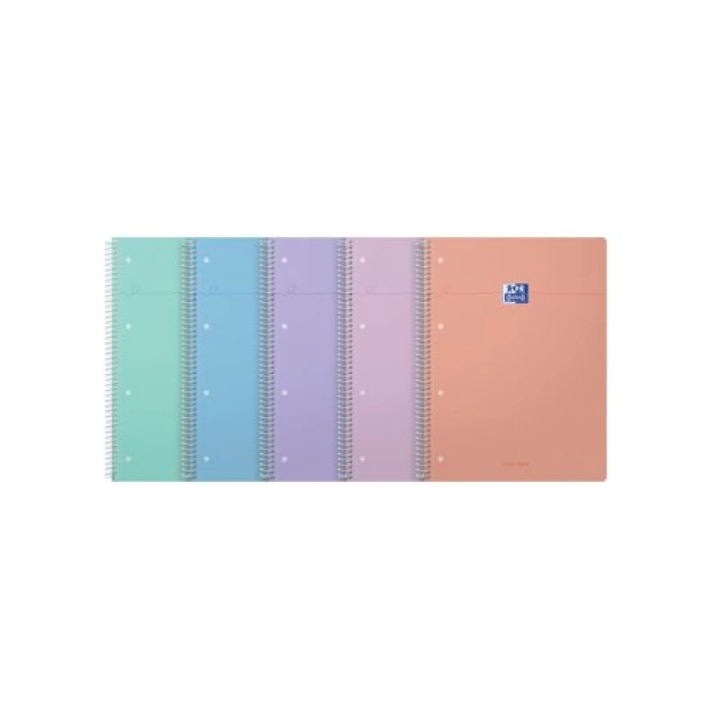 Image of Oxford Smart Pastel Notebook A4 Ruled Assorted Pack 5 - 400186949 EXR52128HB