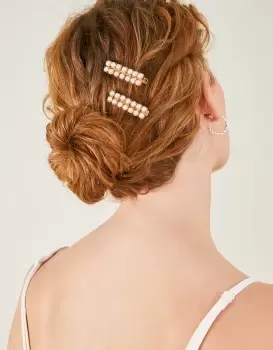 Image of Accessorize Pearl Hair Clips Set of Two