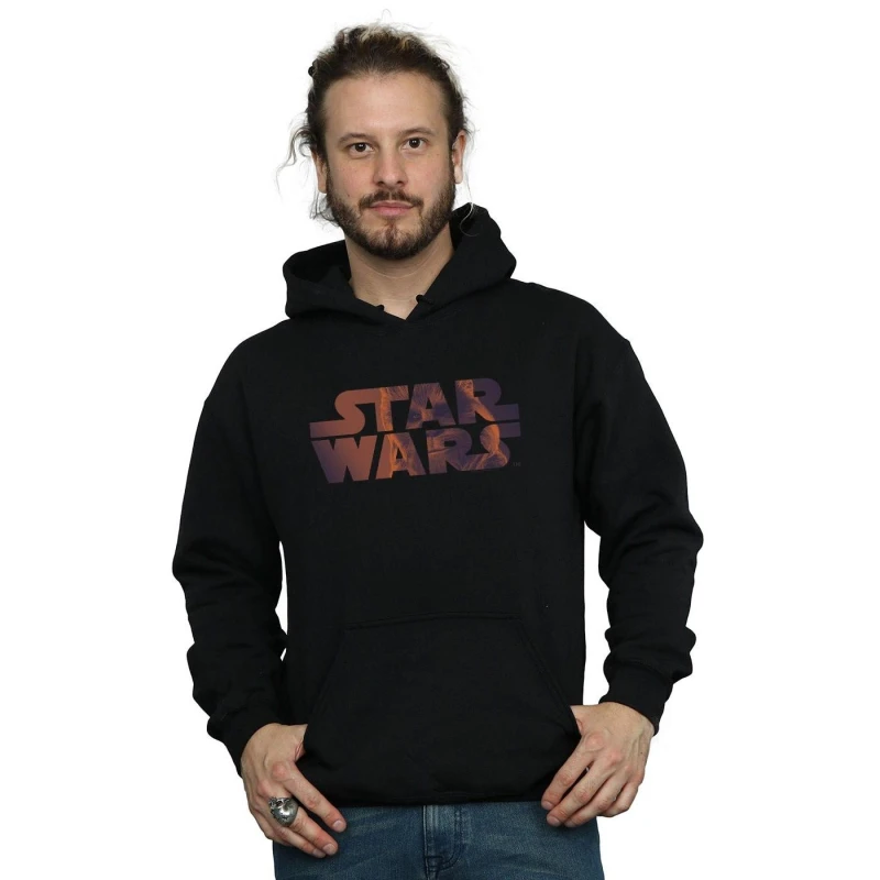 Image of Star Wars Star Wars Men Chewbacca Logo Hoodie in Black Size: Small Black S Male 5059308910370