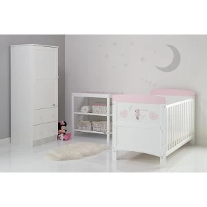 Image of Disney Minnie Mouse 3 Piece Room Set & Changing Mat - Hearts