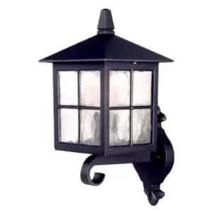 Image of Winchester 1 Light Outdoor Wall Lantern Light Black IP44, E27