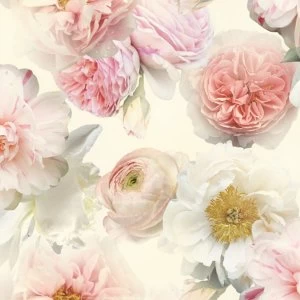 Image of Arthouse Diamond Wallpaper - Floral Blush