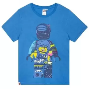 Image of Lego Movie 2 Boys Rex Dangervest T-Shirt (7-8 Years) (Blue)