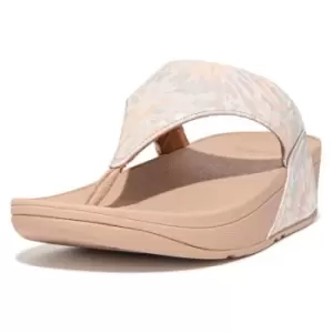 Image of Fit Flop Womens Lulu Art Dye Leather Toe Post Sandals UK Size 8 (EU 42)