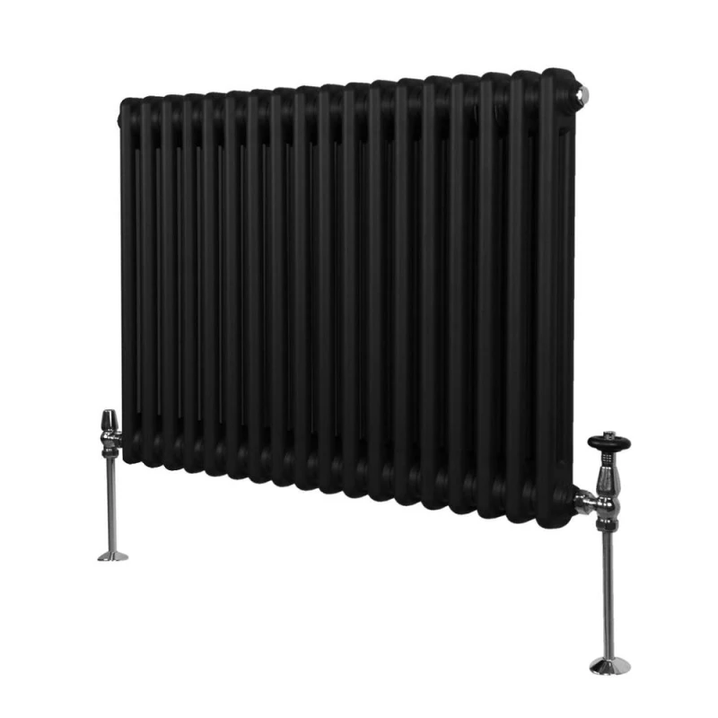 Image of Monstershop Traditional 2 Column Radiator - 600 X 832Mm - Black 213054
