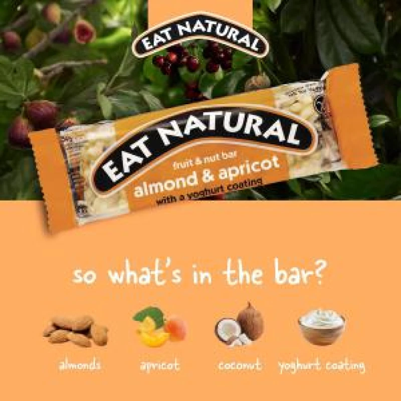 Image of Eat Natural Eat Natural Bars with Apricot and Almonds 50g (Pack of 12) 77250020 77250020