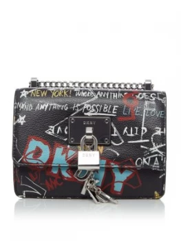 Image of DKNY Elissa small flap cross body Multi Coloured