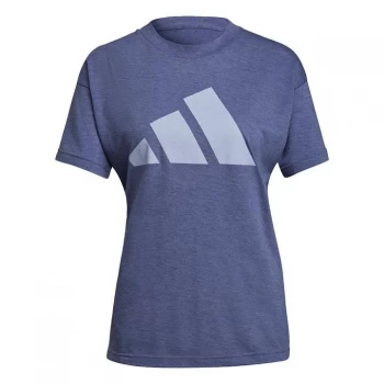 Image of adidas 3Bar Winners Tee Ladies - Orbit Violet Mel