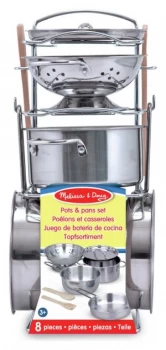 Image of Melissa and Doug Pots and Pans Set.