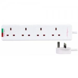 Image of Zexum 5M 4G White Extension Lead with Neon