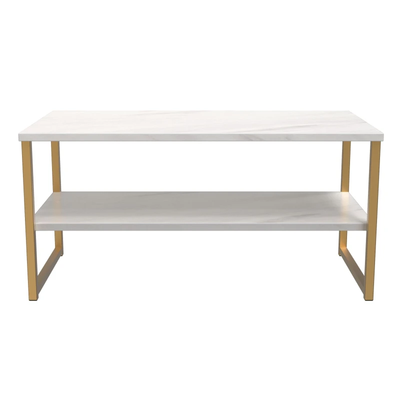 Image of Tamworth Lagre Open Coffee Table In Marble (Ready Assembled)