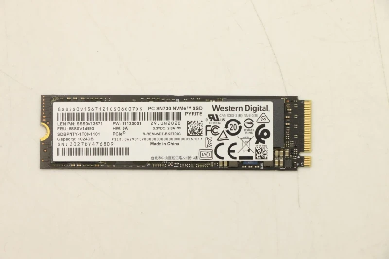 Image of Lenovo 1 M.2 PCIe NVMe Solid Se