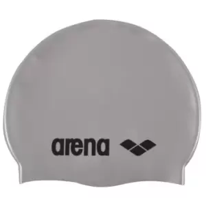 Image of Arena Unisex Swim Cap Classic Silicone - Silver