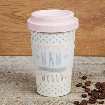 Image of Love Life Bamboo Travel Mug 400ml - Loveliest Nan