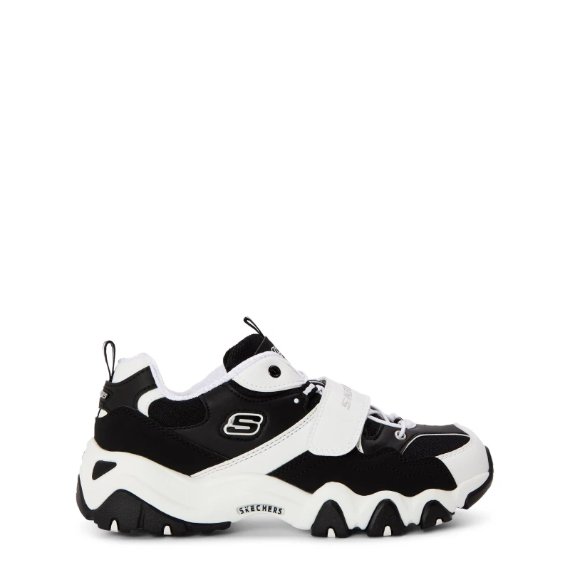 Image of Skechers Unisex Kids D Lites2 Chunky Trainers White/Black unisex 3 (36)