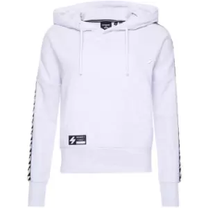 Image of Superdry Tape Crop Hoodie - Grey