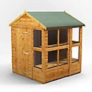 Image of Power Garden Shed 66PAPS Golden Brown 6x6