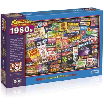 Image of Gibsons 1980s Sweet Memories Jigsaw Puzzle - 1000 Pieces