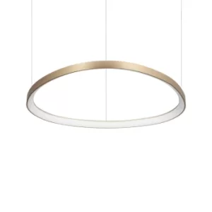 Image of Gemini LED Decorative Integrated Pendant Light Brass, 3000K